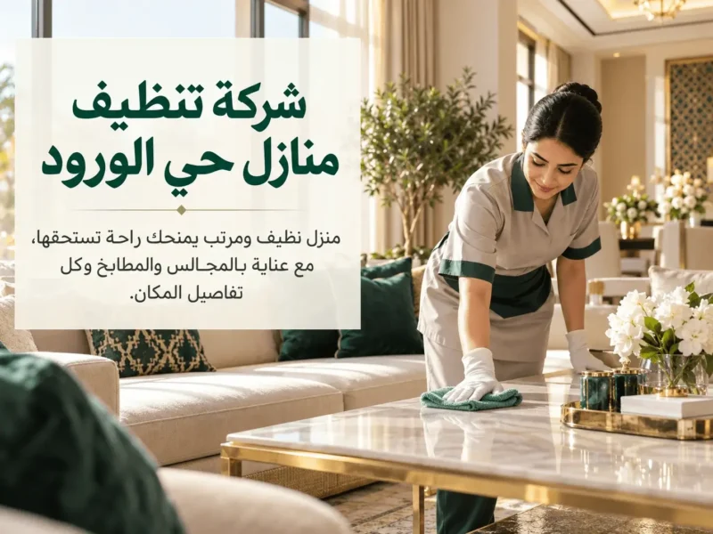 شركة تنظيف حي الورود | 0554016419