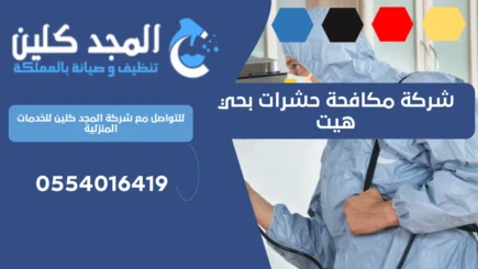 شركة مكافحة حشرات بحي هيت