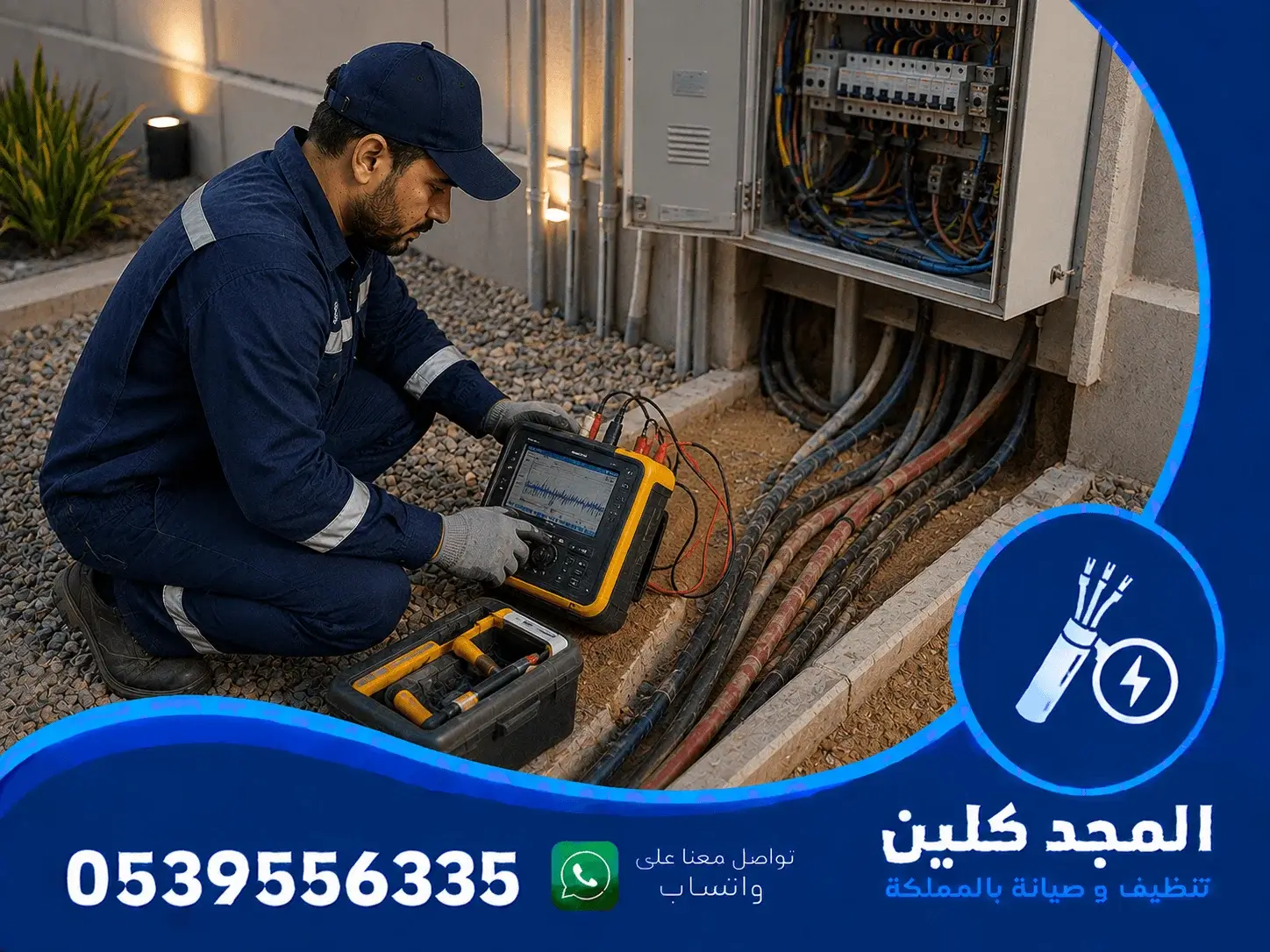 فحص الكابلات الكهربائية بالرياض