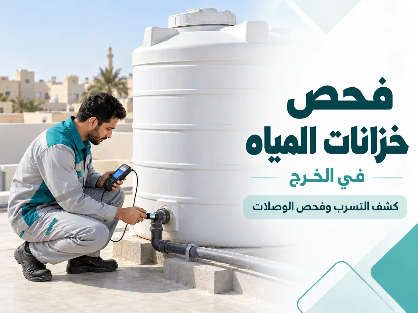 فحص تسربات المياه في الخرج